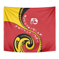 Papua New Guinea Independence Tapestry Special Style Red Version LT05 - Polynesian Pride