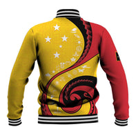 Papua New Guinea 50th Independence Anniversary Baseball Jacket Special Style Yellow Version - Polynesian Pride