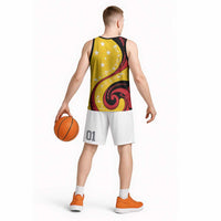 Papua New Guinea 50th Independence Anniversary Basketball Jersey Special Style Yellow Version - Polynesian Pride
