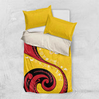 Papua New Guinea Independence Bedding Set Special Style Yellow Version LT05 US Twin 172cm x 218cm Yellow - Polynesian Pride