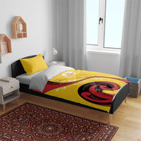 Papua New Guinea Independence Bedding Set Special Style Yellow Version LT05 - Polynesian Pride