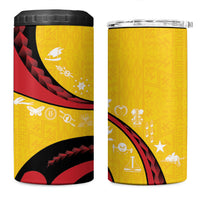 Papua New Guinea Independence 4 in 1 Can Cooler Tumbler Special Style Yellow Version LT05 One Size: 16 oz Yellow - Polynesian Pride