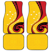 Papua New Guinea 50th Independence Anniversary Car Mats Special Style Yellow Version - Polynesian Pride