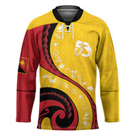 Papua New Guinea Independence Hockey Jersey Special Style Yellow Version LT05 Unisex Yellow - Polynesian Pride