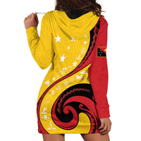 Papua New Guinea Independence Hoodie Dress Special Style Yellow Version LT05 - Polynesian Pride