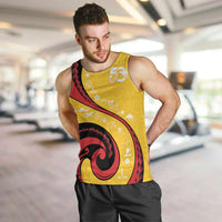 Papua New Guinea 50th Independence Anniversary Men Tank Top Special Style Yellow Version - Polynesian Pride