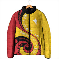 Papua New Guinea Independence Padded Jacket Special Style Yellow Version LT05 - Polynesian Pride