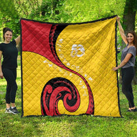 Papua New Guinea Independence Quilt Special Style Yellow Version LT05 - Polynesian Pride
