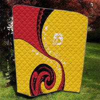 Papua New Guinea 50th Independence Anniversary Quilt Special Style Yellow Version - Polynesian Pride