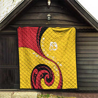 Papua New Guinea Independence Quilt Special Style Yellow Version LT05 - Polynesian Pride