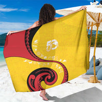 Papua New Guinea 50th Independence Anniversary Sarong Special Style Yellow Version - Polynesian Pride