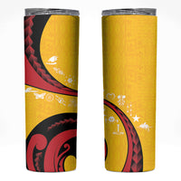 Papua New Guinea Independence Skinny Tumbler Special Style Yellow Version LT05 Yellow - Polynesian Pride