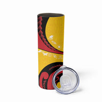 Papua New Guinea Independence Skinny Tumbler Special Style Yellow Version LT05 - Polynesian Pride