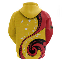Papua New Guinea 50th Independence Anniversary Zip Hoodie Special Style Yellow Version - Polynesian Pride