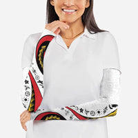 Papua New Guinea Independence Arm Sleeves Special Style White Version LT05 - Polynesian Pride