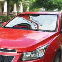 Papua New Guinea Independence Auto Sun Shade Special Style White Version LT05 - Polynesian Pride
