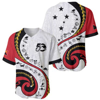 Papua New Guinea 50th Independence Anniversary Baseball Jersey Special Style White Version - Polynesian Pride