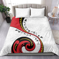 Papua New Guinea Independence Bedding Set Special Style White Version LT05 - Polynesian Pride