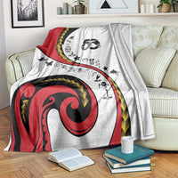 Papua New Guinea Independence Blanket Special Style White Version LT05 White - Polynesian Pride