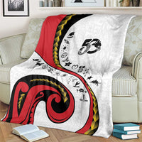 Papua New Guinea Independence Blanket Special Style White Version LT05 - Polynesian Pride