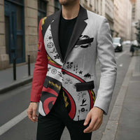 Papua New Guinea 50th Independence Anniversary Blazer Special Style White Version - Polynesian Pride