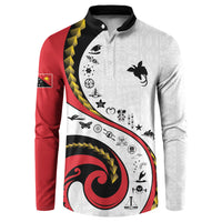 Papua New Guinea Independence Button Sweatshirt Special Style White Version LT05 White - Polynesian Pride