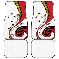 Papua New Guinea 50th Independence Anniversary Car Mats Special Style White Version - Polynesian Pride