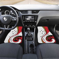 Papua New Guinea 50th Independence Anniversary Car Mats Special Style White Version - Polynesian Pride