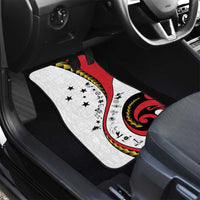 Papua New Guinea Independence Car Mats Special Style White Version LT05 - Polynesian Pride