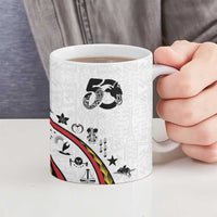 Papua New Guinea Independence Ceramic Mug Special Style White Version LT05 - Polynesian Pride