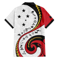 Papua New Guinea Independence Family Matching Long Sleeve Bodycon Dress and Hawaiian Shirt Special Style White Version LT05 Dad's Shirt - Long Sleeve White - Polynesian Pride