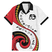 Papua New Guinea 50th Independence Anniversary Family Matching Mermaid Dress and Hawaiian Shirt Special Style White Version - Polynesian Pride