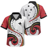 Papua New Guinea Independence Family Matching Puletasi and Hawaiian Shirt Special Style White Version LT05 Son's Shirt White - Polynesian Pride
