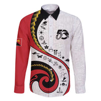 Papua New Guinea Independence Family Matching Short Sleeve Bodycon Dress and Hawaiian Shirt Special Style White Version LT05 Daughter's Dress White - Polynesian Pride
