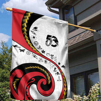 Papua New Guinea 50th Independence Anniversary Garden Flag Special Style White Version - Polynesian Pride