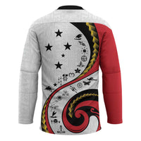 Papua New Guinea 50th Independence Anniversary Hockey Jersey Special Style White Version - Polynesian Pride