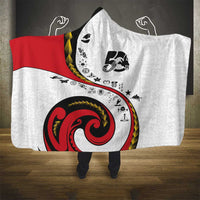 Papua New Guinea 50th Independence Anniversary Hooded Blanket Special Style White Version - Polynesian Pride