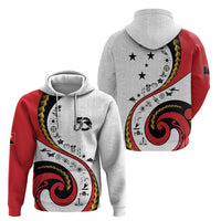 Papua New Guinea 50th Independence Anniversary Hoodie Special Style White Version - Polynesian Pride