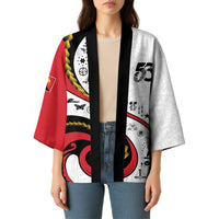 Papua New Guinea 50th Independence Anniversary Kimono Special Style White Version - Polynesian Pride