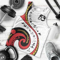 Papua New Guinea 50th Independence Anniversary Men Tank Top Special Style White Version - Polynesian Pride
