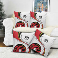 Papua New Guinea Independence Pillow Cover Special Style White Version LT05 - Polynesian Pride