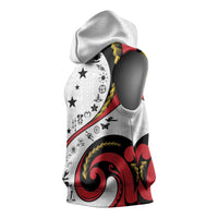 Papua New Guinea 50th Independence Anniversary Sleeveless Hoodie Special Style White Version - Polynesian Pride