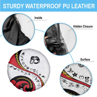 Papua New Guinea 50th Independence Anniversary Spare Tire Cover Special Style White Version - Polynesian Pride