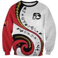 Papua New Guinea 50th Independence Anniversary Sweatshirt Special Style White Version - Polynesian Pride