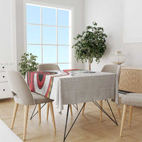 Papua New Guinea Independence Tablecloth Special Style White Version LT05 - Polynesian Pride