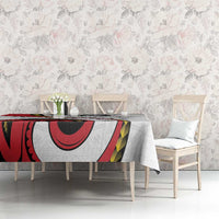 Papua New Guinea Independence Tablecloth Special Style White Version LT05 - Polynesian Pride