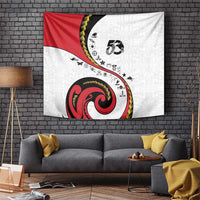 Papua New Guinea 50th Independence Anniversary Tapestry Special Style White Version - Polynesian Pride