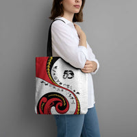 Papua New Guinea 50th Independence Anniversary Tote Bag Special Style White Version - Polynesian Pride