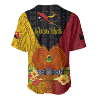Personalized Papua New Guinea Independence Day Baseball Jersey Bird Of Paradise With Polynesian Pattern LT05 - Polynesian Pride