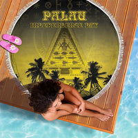 Palau Independence Day Beach Blanket Palauan Tattoo Pattern - Polynesian Pride